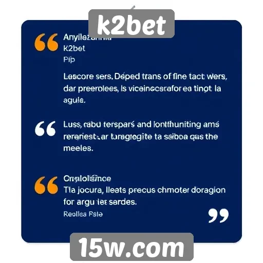 Avaliações de usuários sobre a experiência no K2Bet